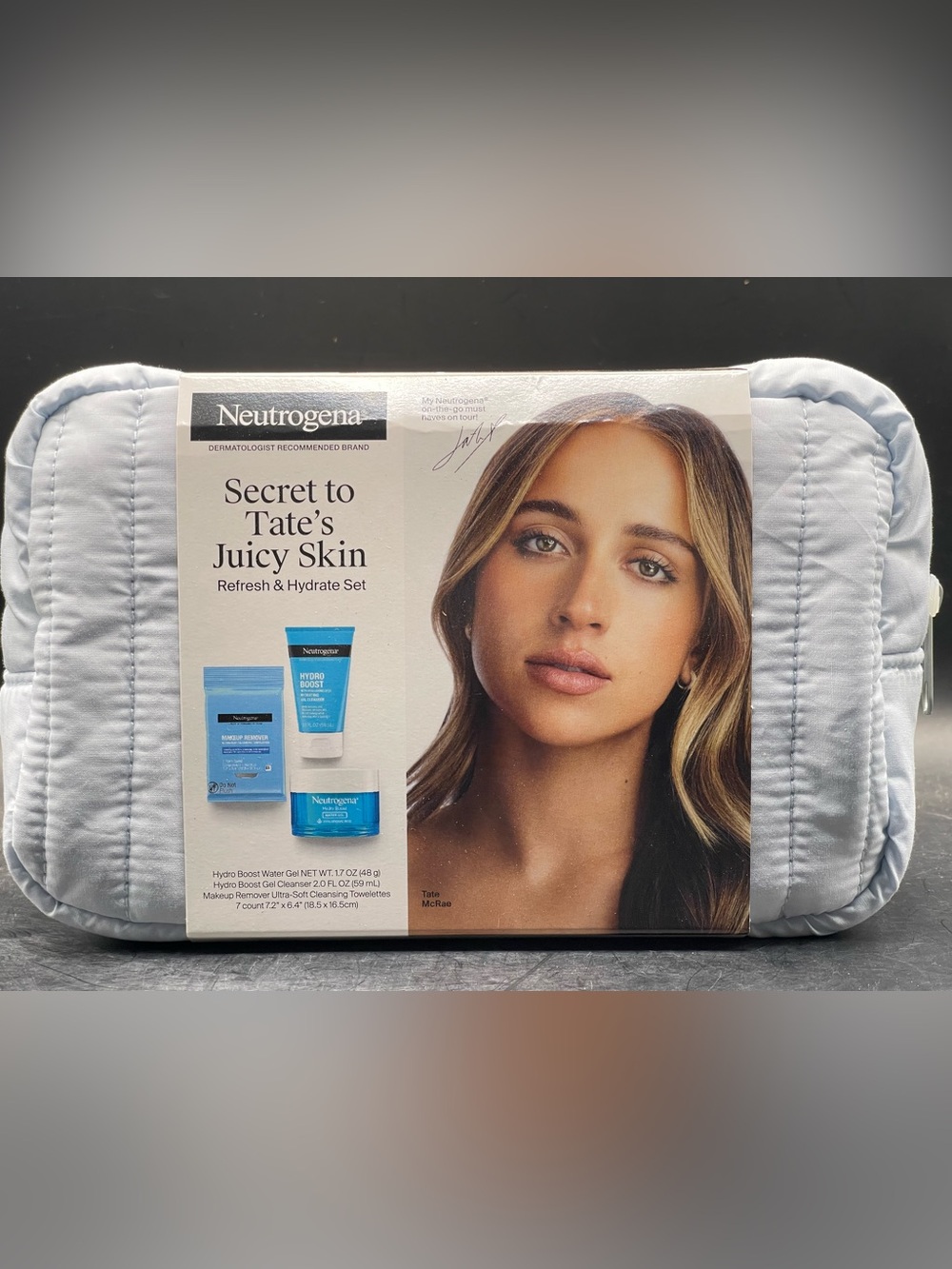 Neutrogena Secret to Tate’s Juicy Skin Refresh & Hydrate Set & Travel Bag Collab